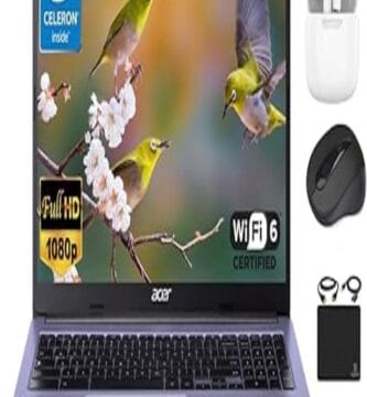 Alt text: "Acer Chromebook Flagship showcasing its superior features and performance. The laptop is open, displaying its sleek design, high-resolution screen, and modern keyboard. The image emphasizes the device's capability for efficient multitasking and productivity."