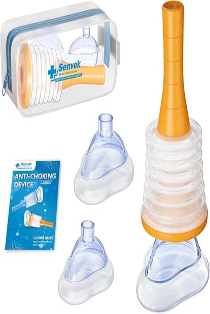 Image of the Senvok Anti Choking Device with a sleek and compact design.