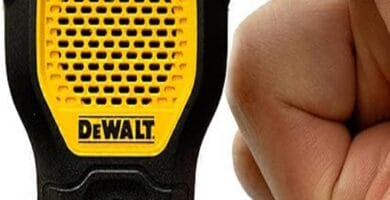DEWALT Bluetooth Speaker enhancing jobsite audio quality and convenience in 8 key ways.