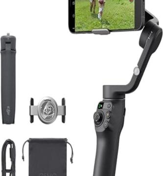 DJI Osmo Mobile 6 with transformative videography features in stylish silhouette view.