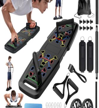 Buffer home gym equipment revolutionizing workouts with multifunctional design and compact size.