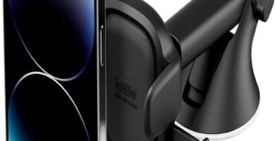 Image of iOttie Easy One Touch 6 car mount; essential for secure and easy phone access.