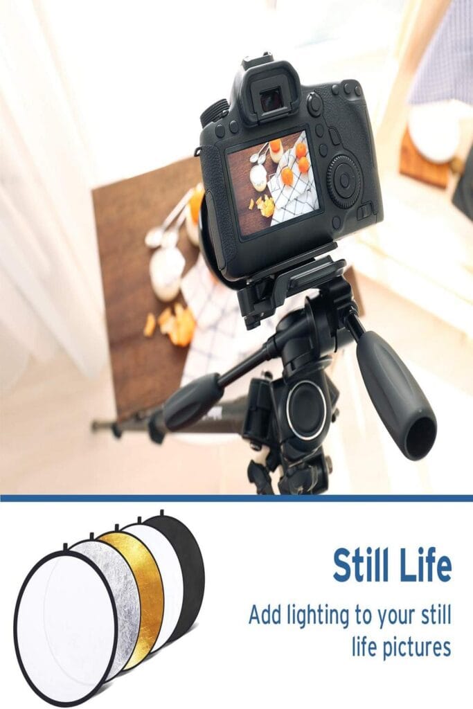 5-in-1 Reflector: Enhance photos with Etekcity's versatile lighting tool.