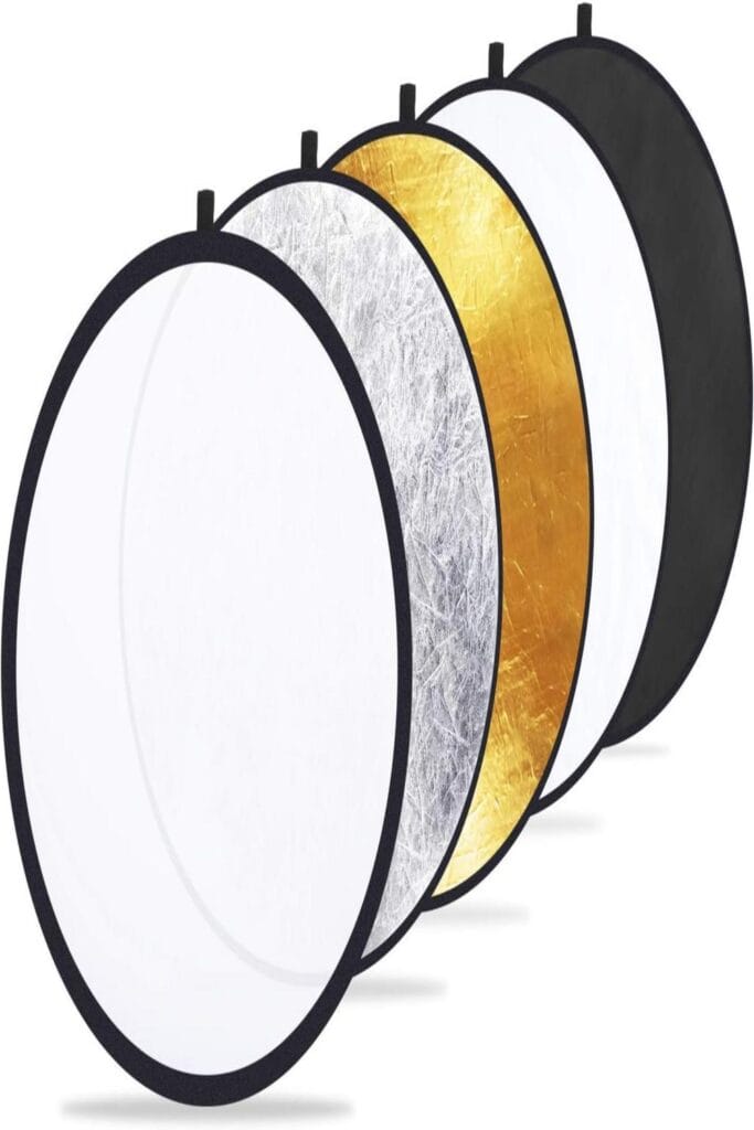 "Etekcity Reflector: Enhance photos with 5 transformative secrets, sleek design in focus."