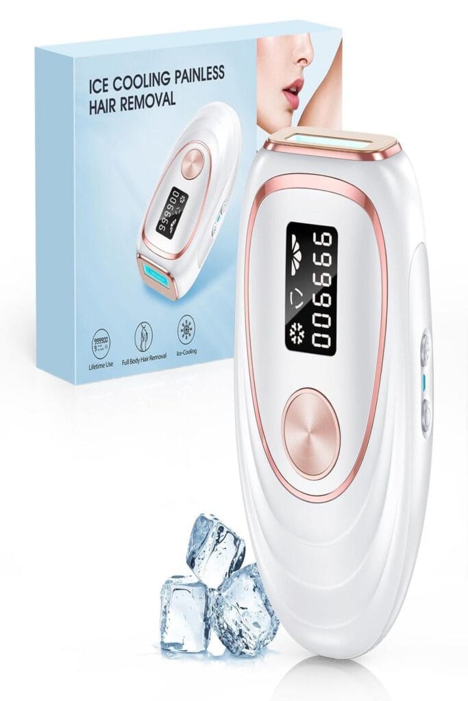 "LYSMOSKI Laser device with glowing light on a sleek, modern background."