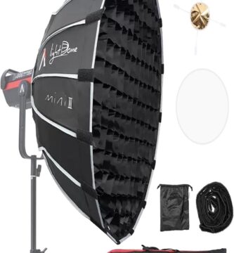 Aputure Light Dome Mini III with 8 innovative features on display.