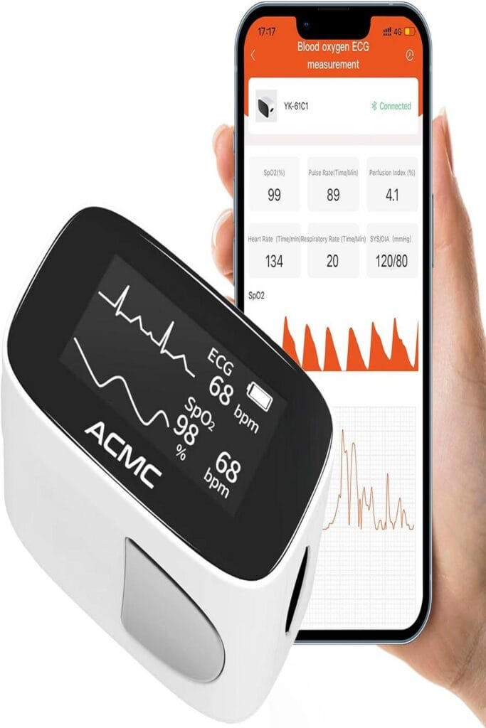 Portable EKG monitor with heart rate display, potentially lifesaving in 8 surprising ways.