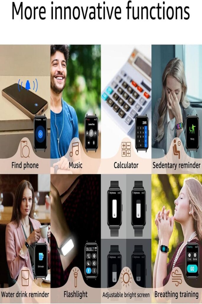 Smartwatch with a sleek design displaying a vibrant interface on its round touch screen.