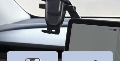 Image of iOttie One Touch 6 phone mount with a scenic road background.