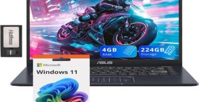 "ASUS 14” FHD Laptop with 10 surprising features displayed against a Buffer backdrop."