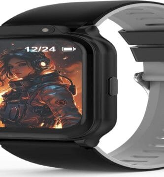 Kids' smartwatch with colorful display, features for safety, learning, and fun activities.