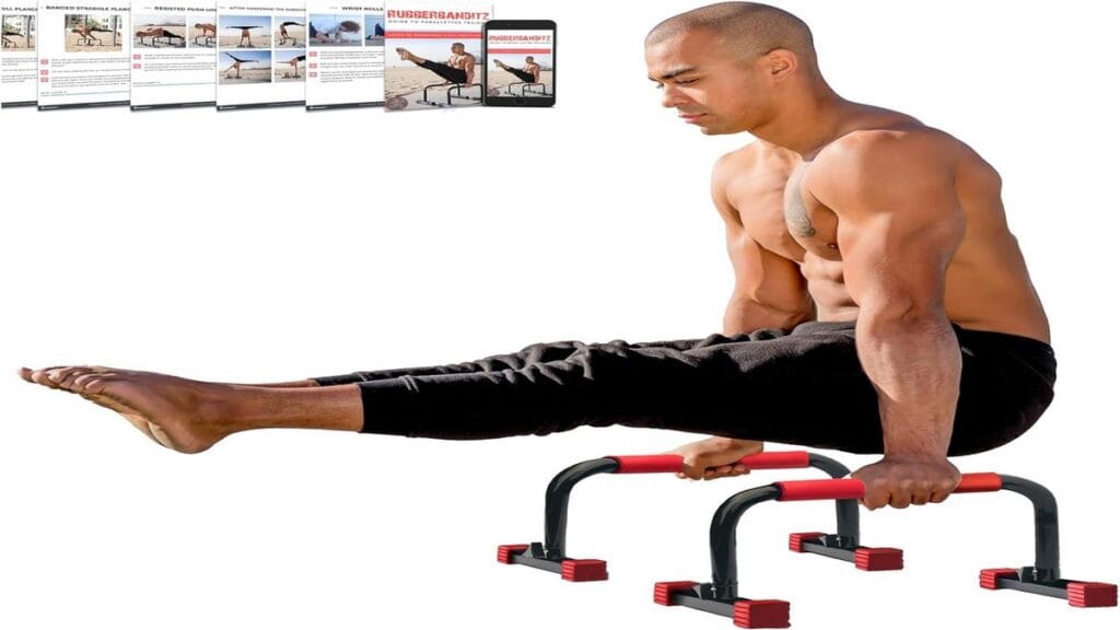 "Rubberbanditz Parallettes Bars: Essential for Home Gym Transformation and Ultimate Workouts."