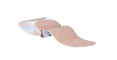 "THERABAND Kinesiology Tape enhances workouts with support and flexibility."