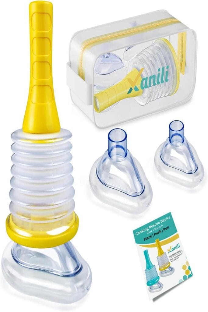 Image of promotional banner for Xanili Choking Device, highlighting its 10 key benefits.