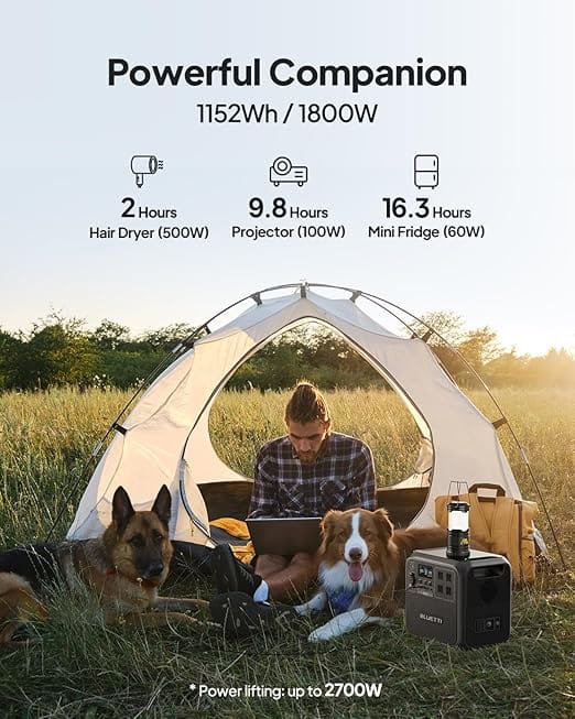 2 BLUETTI Solar Generator AC180