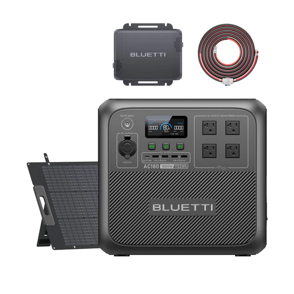 4 BLUETTI AC180 Solar Portable Power Station