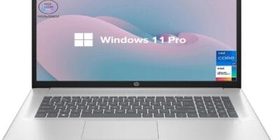 Image of HP 17t Laptop with "10 Reasons It's a Game-Changer" text overlay.