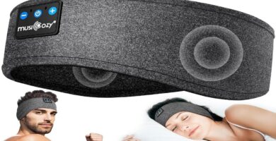 Text: "10 Reasons MUSICOZY Sleep Headphones Transform Sleep and Sports" with MUSICOZY logo.