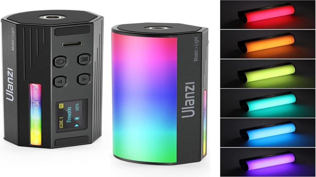 "Ulanzi Magnetic Light Wand enhancing creative photography with vibrant lighting"