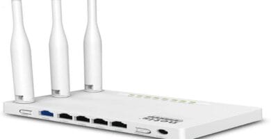Illustration of Netis WF2409E Router highlighting its top 10 features and benefits.