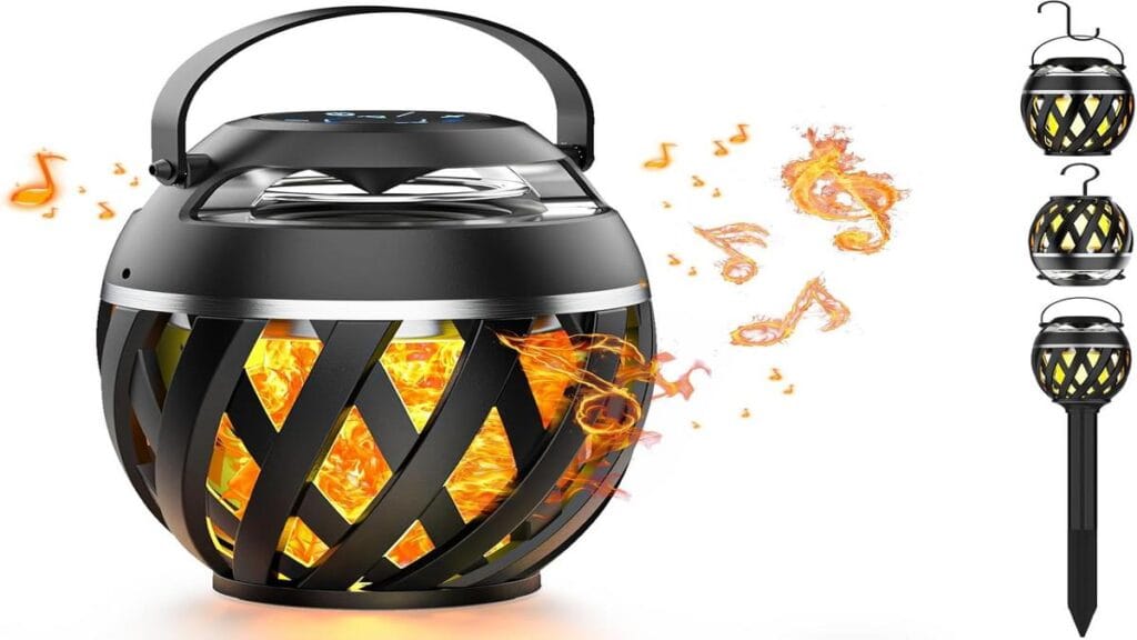 "Portable Xpoovv Bluetooth Speaker on a beach ready for your next outdoor adventure."