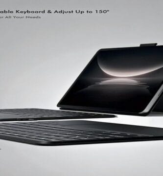 Tablet with a revolutionary keyboard case, transforming it into a versatile device.