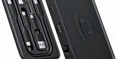 JSAUX 7-in-1 USB C Hub showcasing multiple connectivity ports on a sleek, modern design.