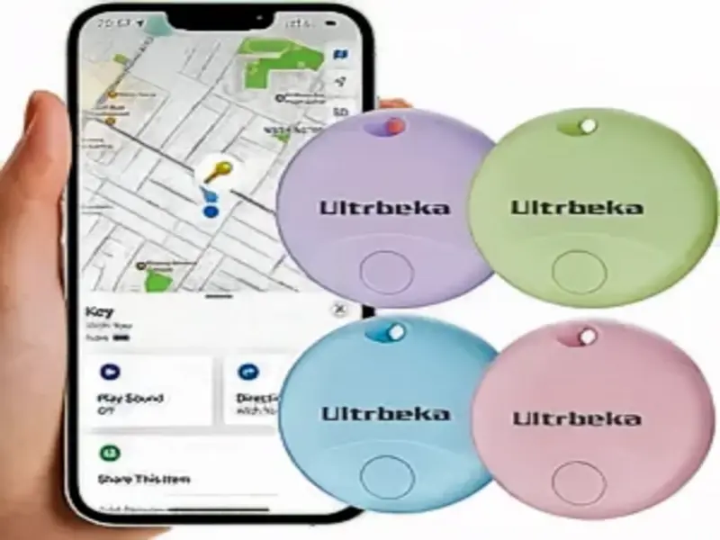 "Ultrbeka Air Tag 4 Pack: Never lose your items again with precision tracking devices."