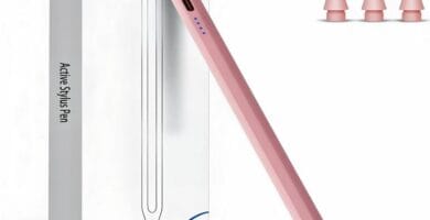 Image of a sleek stylus pen next to an iPad, emphasizing creativity enhancement.