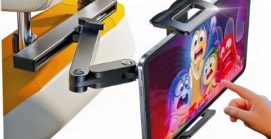 Backseat Entertainment Hub for stress-free road trips with kids playing on tablets