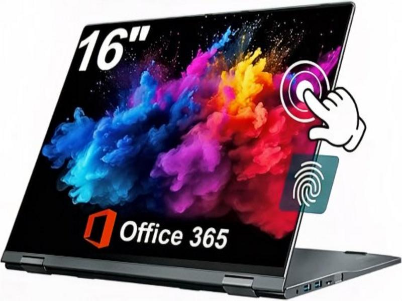 Convertible Jumper 16-Inch laptop in multi-mode display with sleek design and versatility.