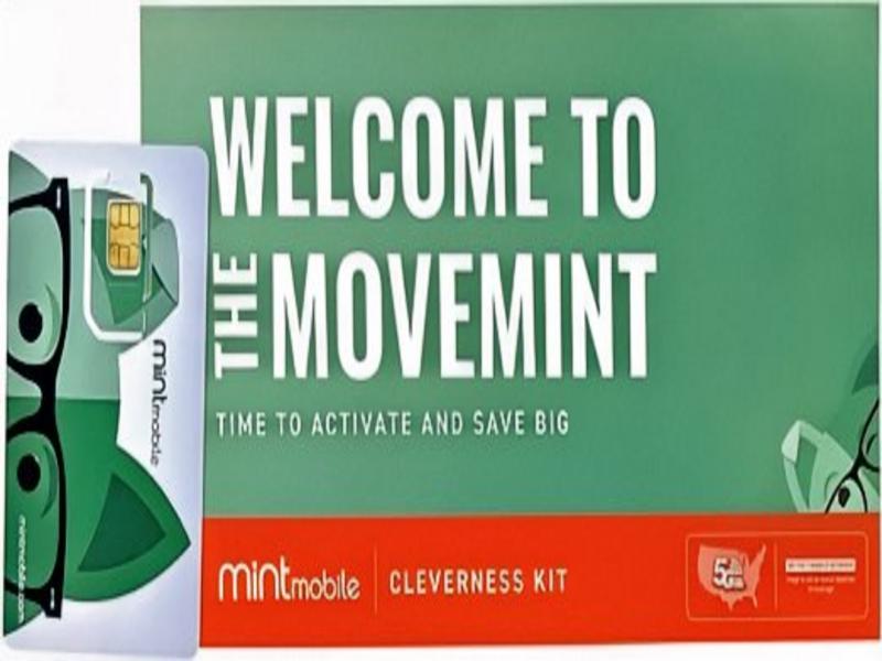 "Mint Mobile 5GB Prepaid SIM card promoting unlimited freedom."