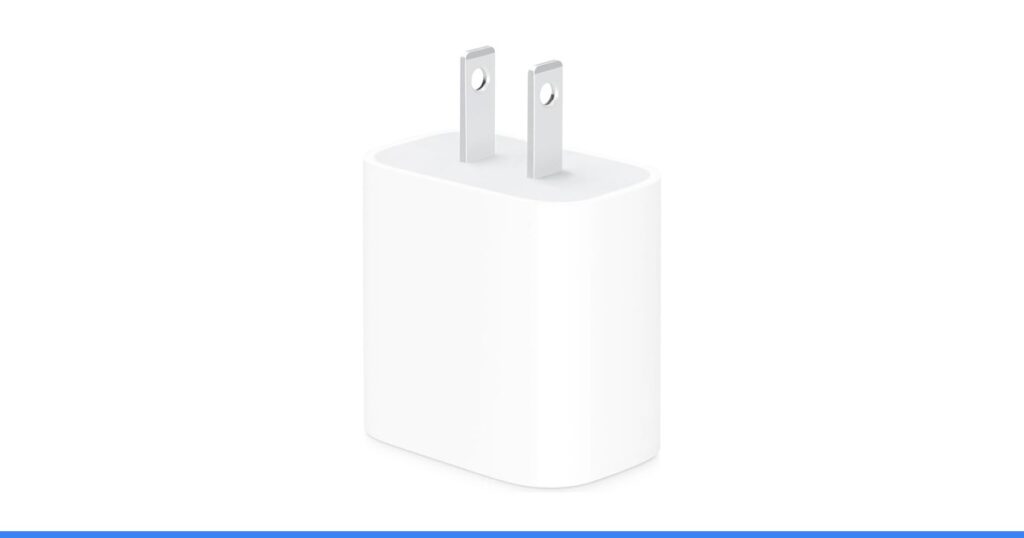 Apple 20W USB-C Compact Power Adapter: Fast and Convenient Charging, Type C Wall Charger