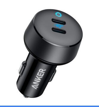 Anker 40W 2-Port PowerIQ 3.0 USB C Fast Charging Car Charger