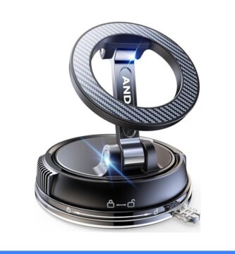 ANDERY Car Phone Holder for Magsafe [78+LBS Strongest Suction & 2400gf Strongest Magnetic] 360° Adjustable Car Phone Mount, Phone Holders for Your Car for iPhone 17-12 Pro Max Plus Air, Carbon Fiber