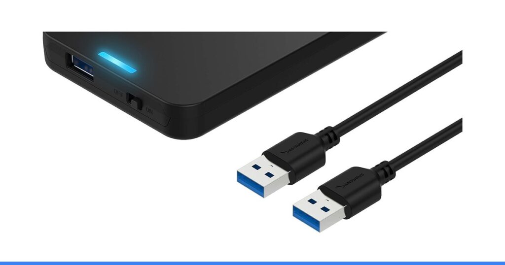 SABRENT 2.5in SATA to USB 3.0 Tool-Free SSD/HDD Enclosure (EC-UASP)