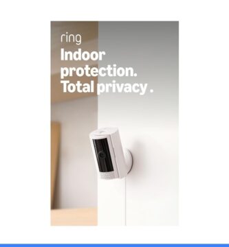 Ring Indoor Cam, Home or business security in 1080p HD video, White