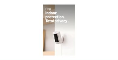 Ring Indoor Cam, Home or business security in 1080p HD video, White