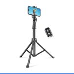 SENSYNE 62" Phone Tripod, Extendable Selfie Stick with Wireless Remote