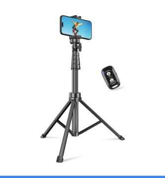 SENSYNE 62" Phone Tripod, Extendable Selfie Stick with Wireless Remote