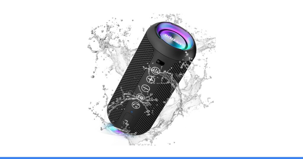 Ortizan X10 Portable Bluetooth Speaker (1st Gen), IPX7 Waterproof, Wireless