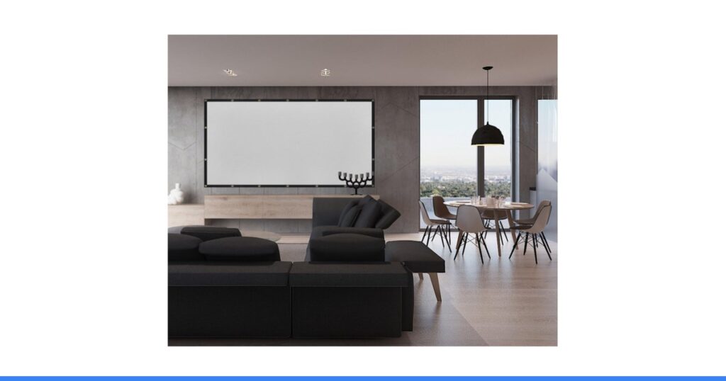 Mdbebbron 120 inch Projector Screen 16:9 Foldable Anti-Crease Portable
