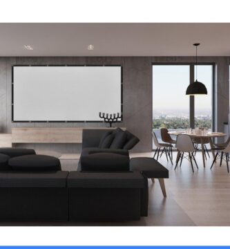Mdbebbron 120 inch Projector Screen 16:9 Foldable Anti-Crease Portable