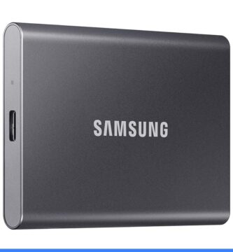 Samsung T7 Portable SSD 1TB Titan Gray, USB 3.2 Gen 2, Up to 1,050MB/s