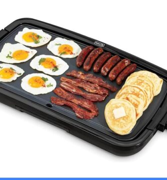 Dash Deluxe Everyday Electric Griddle, Removable Nonstick Plate, Black
