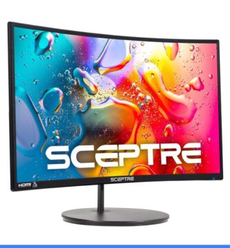 Sceptre Curved 24-inch Gaming Monitor 1080p R1500 98% sRGB HDMI x2 VGA Build-in Speakers, VESA Wall Mount Machine Black (C248W-1920RN Series)