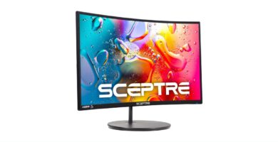Sceptre Curved 24-inch Gaming Monitor 1080p R1500 98% sRGB HDMI x2 VGA Build-in Speakers, VESA Wall Mount Machine Black (C248W-1920RN Series)
