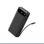 Anker Power Bank, 20,000mAh Travel Essential, Built-in USB-C Cable