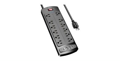 ALESTOR 6 Ft Surge Protector Power Strip with 12 Outlets and 4 USB Ports, 2700 Joules