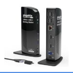 Plugable Universal Laptop Docking Station Dual HDMI Monitor for Windows and Mac (Driver Required), USB 3.0 or USB-C, 2X HDMI, Gigabit Ethernet, Audio, 6 USB Ports (UD-3900)